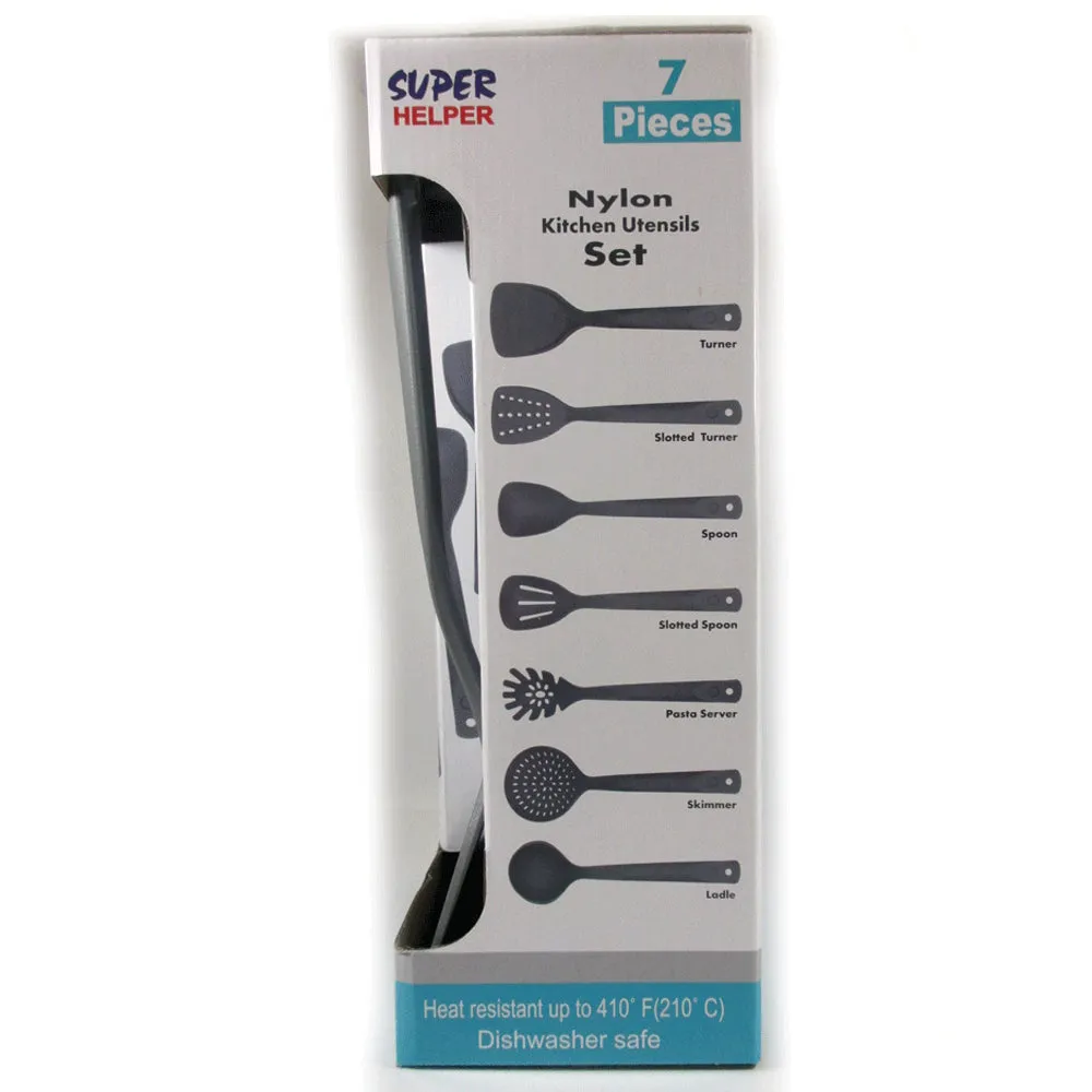 7 Serving Set Kitchen Cooking Utensil Tools Nylon Server Spatula Spoon Cookware