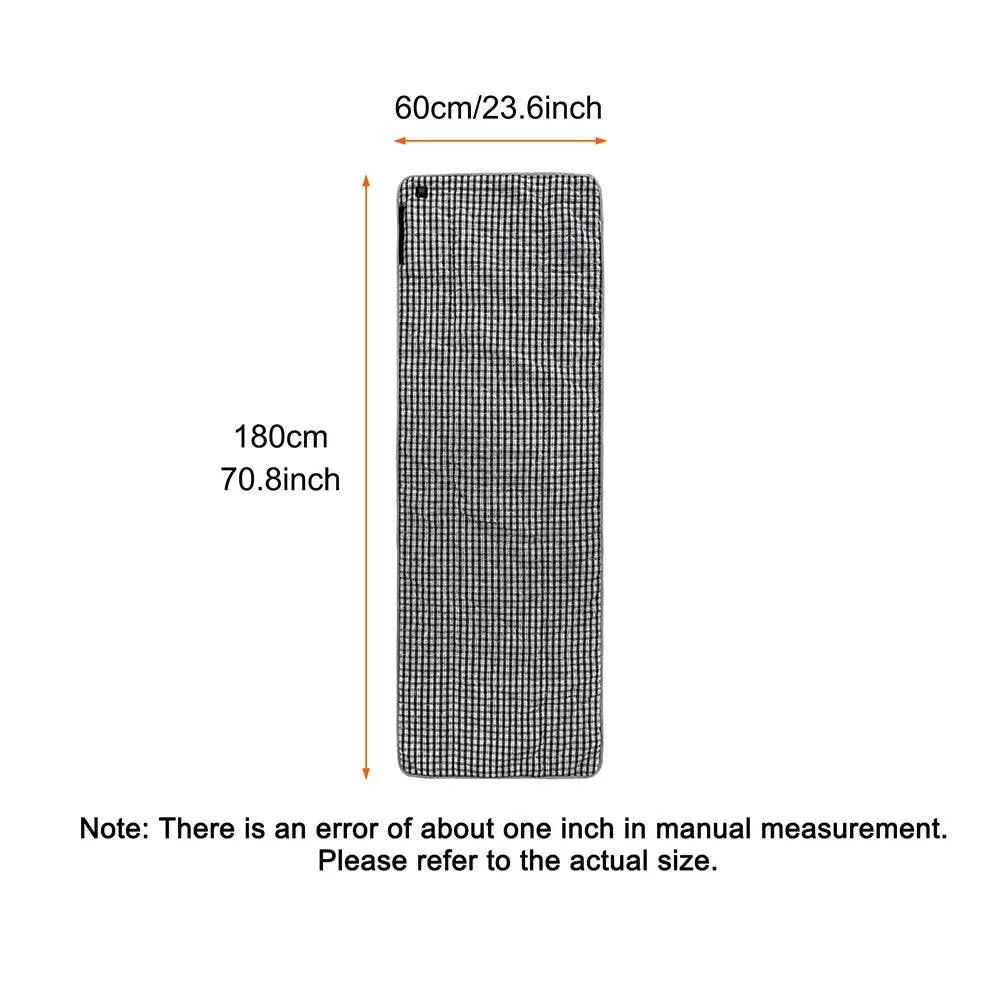 Heated Sleeping Bag Pad USB Charge Sleeping Bag Mattress Portable Heating Sleeping Sheet for Winter Keep Warm Camping Backpackin