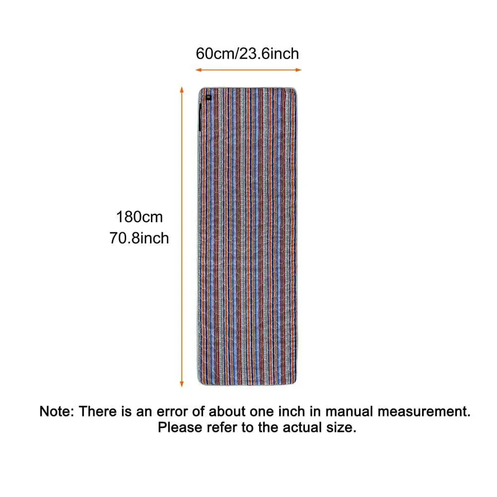 Heated Sleeping Bag Pad USB Charge Sleeping Bag Mattress Portable Heating Sleeping Sheet for Winter Keep Warm Camping Backpackin