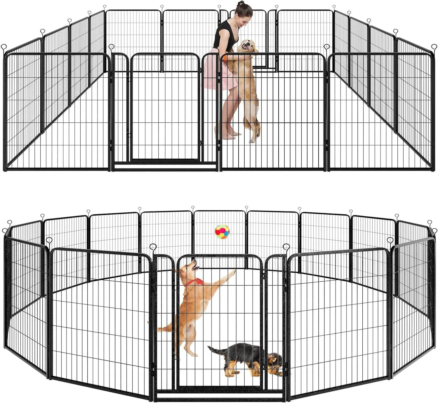 Heavy Duty Dog Playpen 32"W Indoor Outdoor
