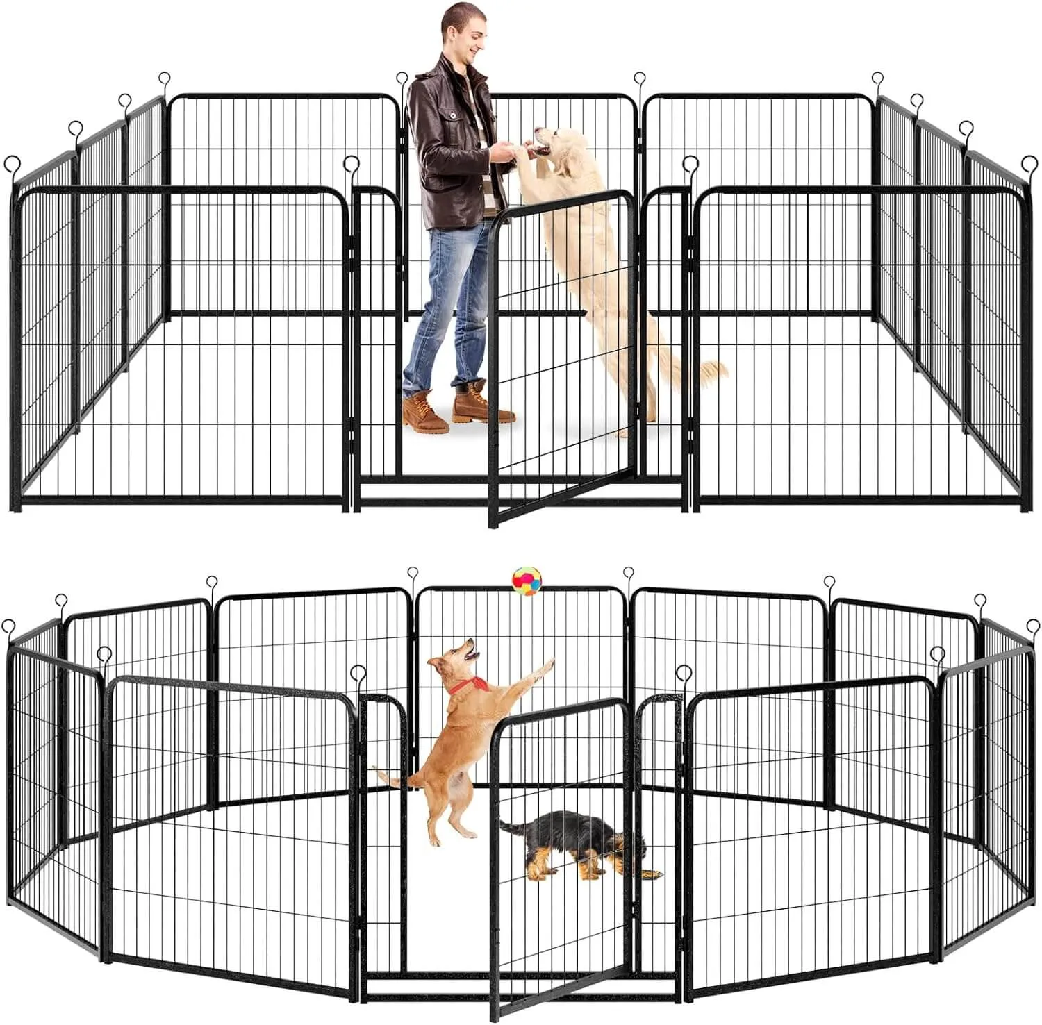 Heavy Duty Dog Playpen 32"W Indoor Outdoor