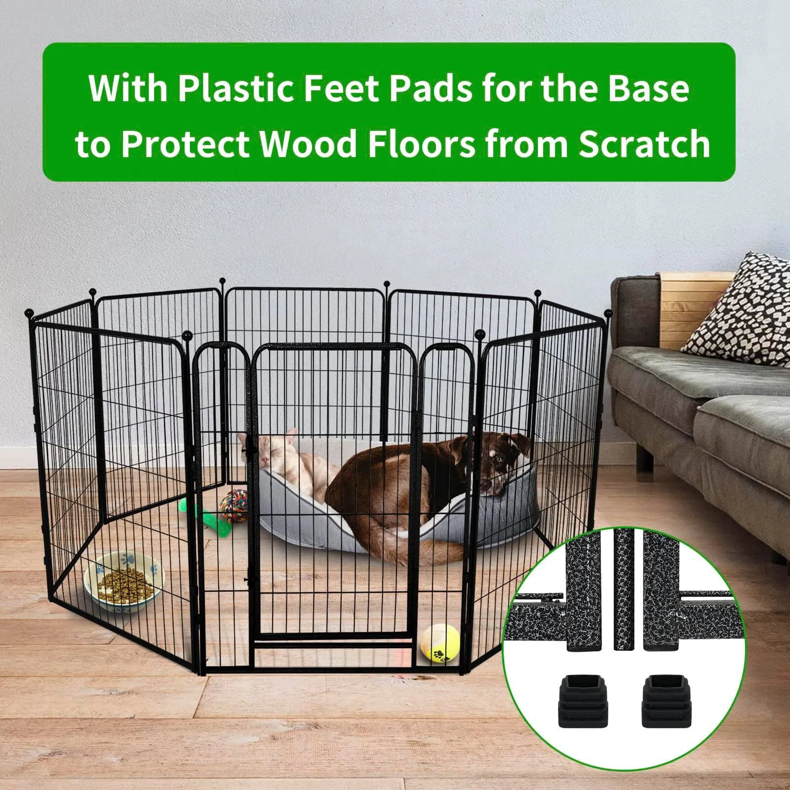 Heavy Duty Dog Playpen 32"W Indoor Outdoor