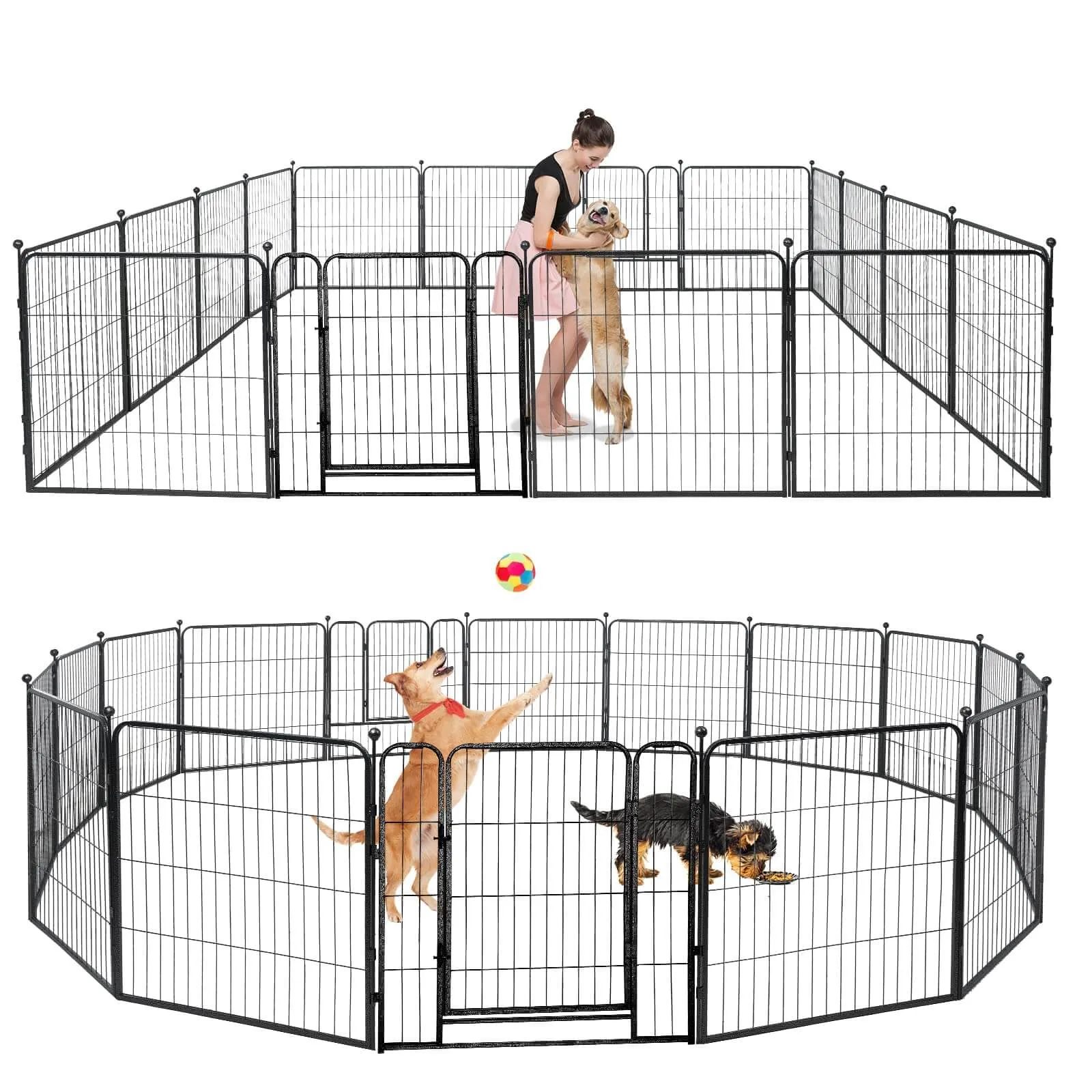 Heavy Duty Dog Playpen 32"W Indoor Outdoor