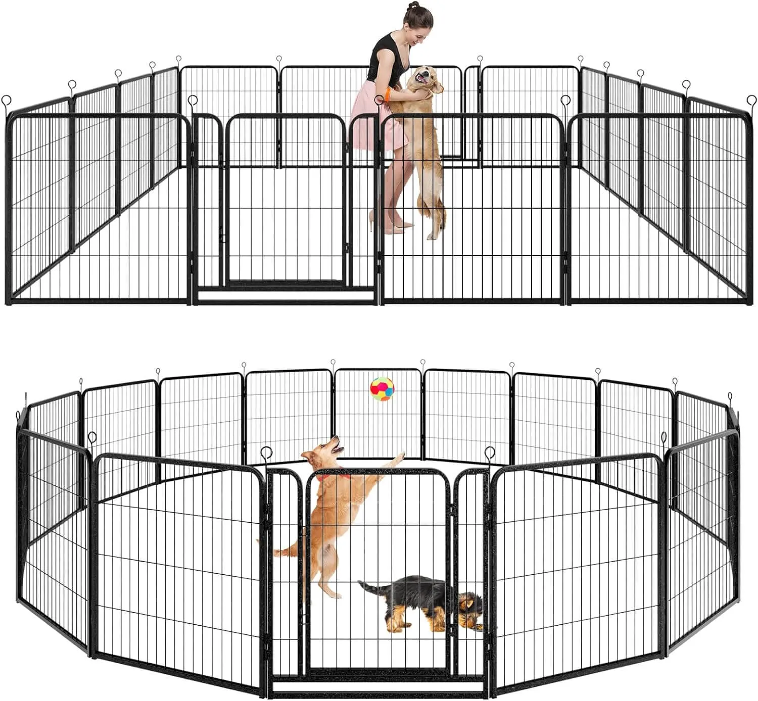 Heavy Duty Dog Playpen 32"W Indoor Outdoor