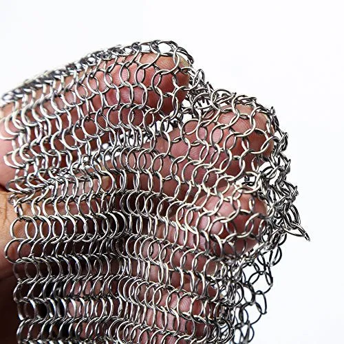 The Ringer Cast Iron Cleaning Kit including XL Chainmail Scrubber and Cast Iron Conditioner