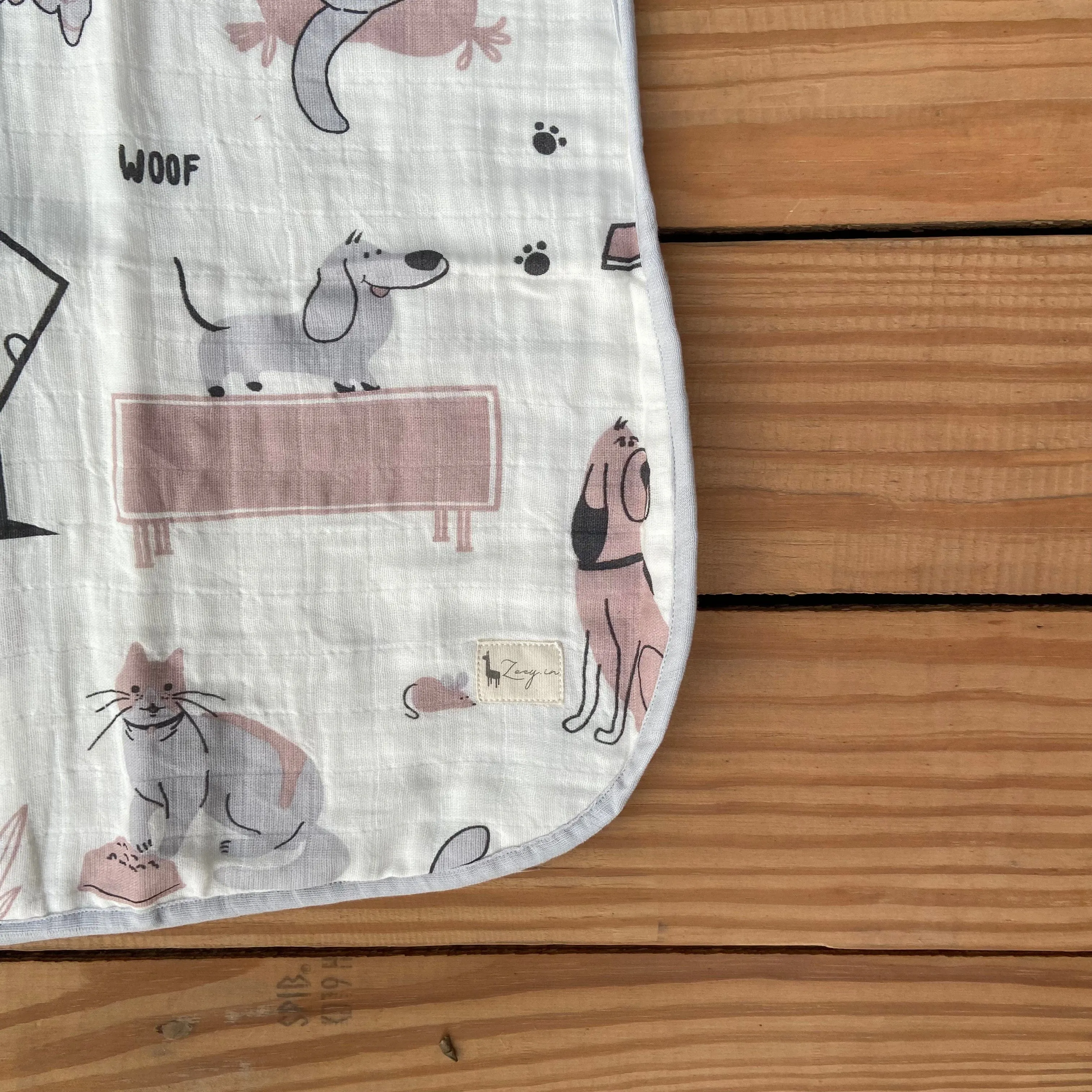 Woofles & Purrito Muslin Sleeping Bag (No FIlling)